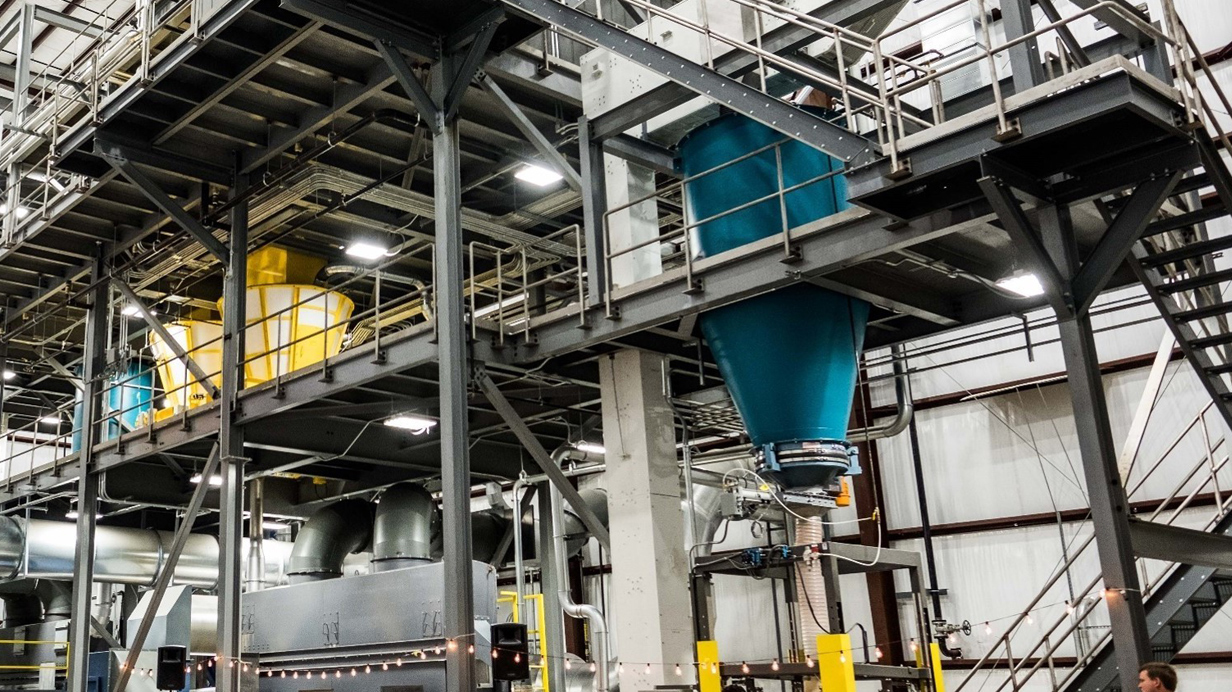 The facilities of Sollio Agriculture and Pursell's new fertilizer coating plant.