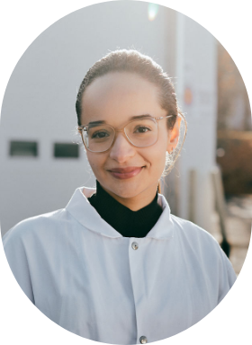 The portrait of Fairouz Boultifat, a young operations intern.