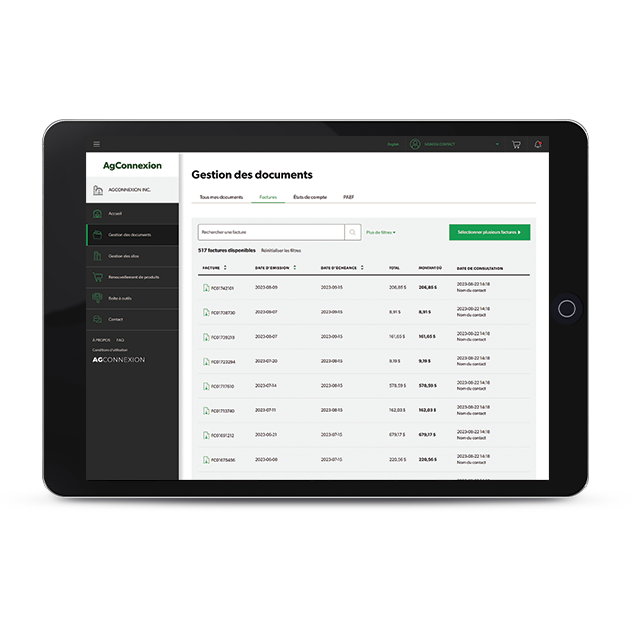 L'outil de gestion des documents du Portail | AgConnexion.