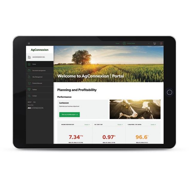 A screen capture of the Agconnexion | Portal home page