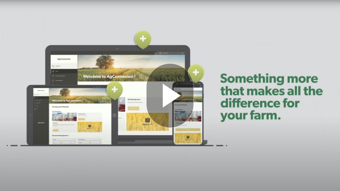 The AgConnexion platform on different devices.