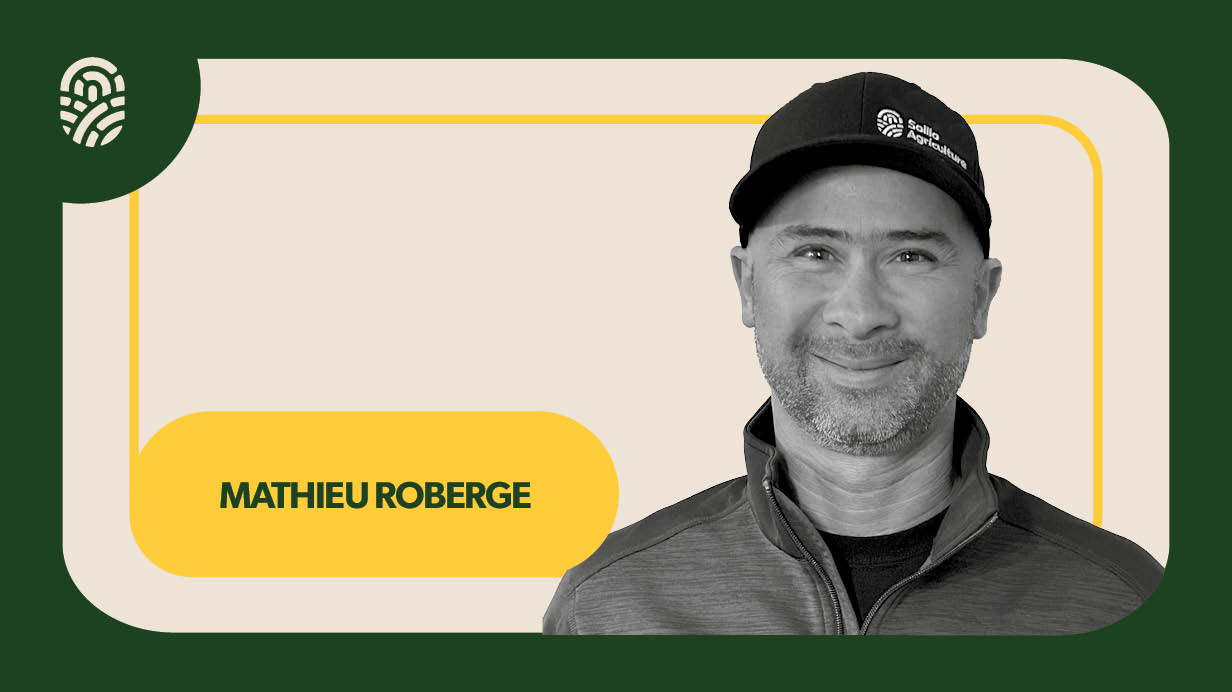 Portrait de Mathieu Roberge, contremaître et conseiller technique des fermes de reproduction chez Sollio Agriculture.